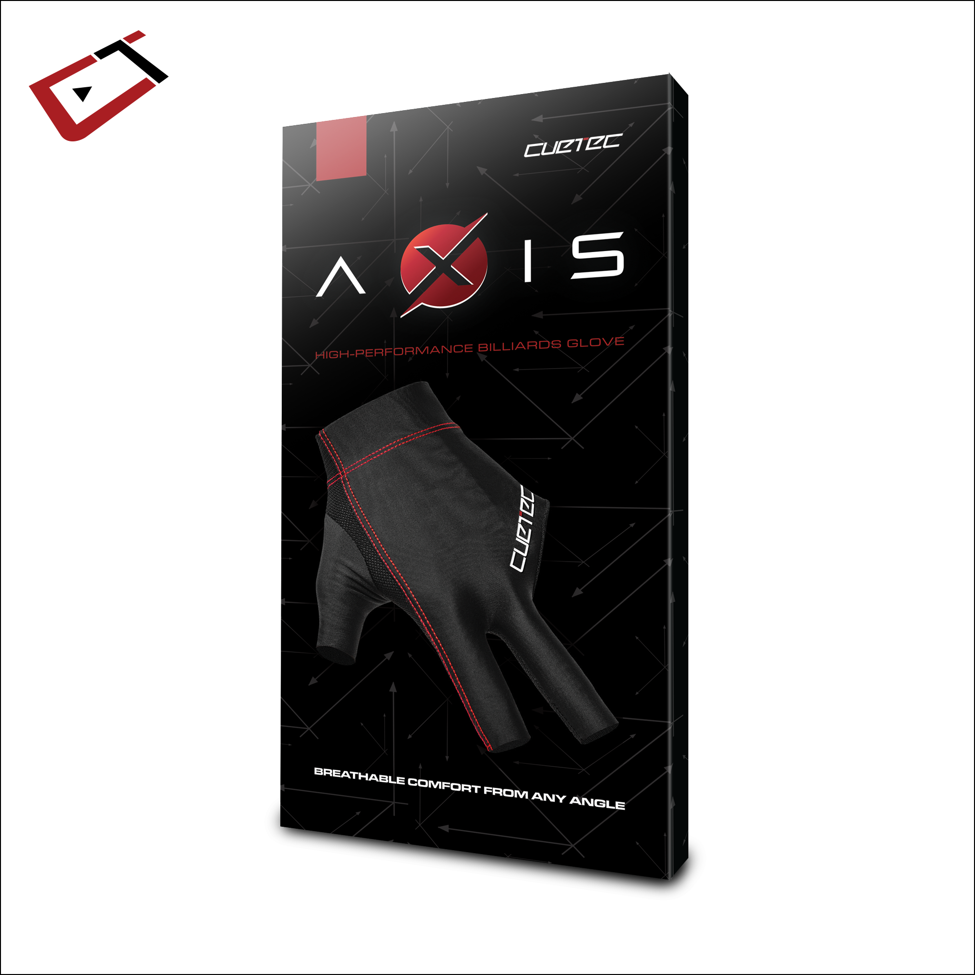 cuetec-axis-handschuh-schwarz-billardhandschuh-atmungsaktiv image 2