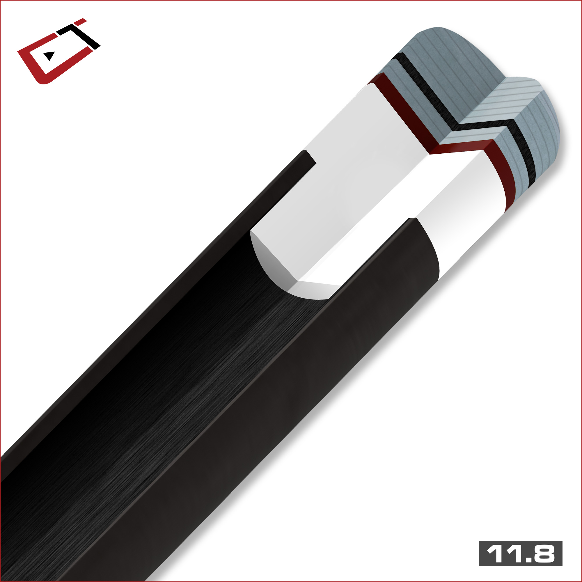 cuetec-cynergy-3-8x14-11-8mm-oberteil-21-30mm-joint-carbon image 3