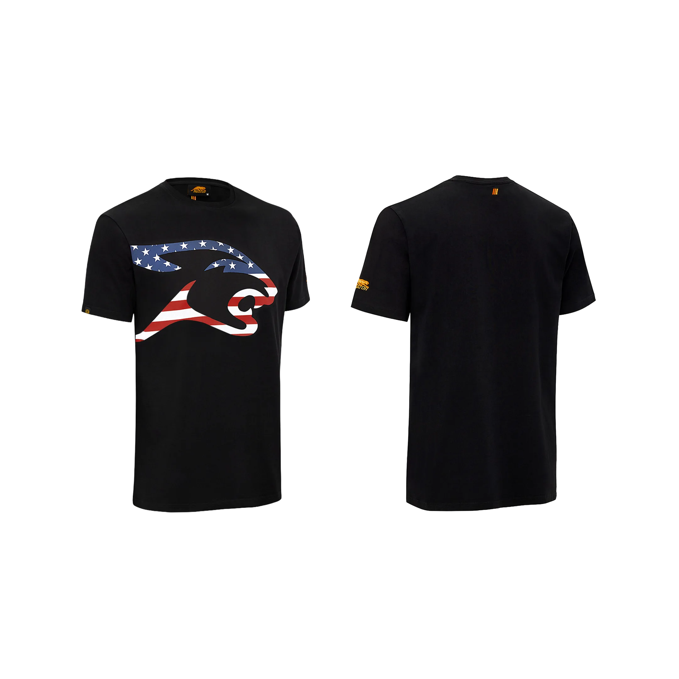predator-one-t-shirt-usa-flag-cat-head-baumwolle image 4