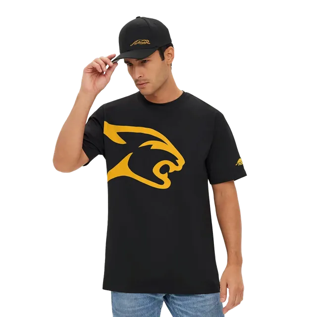 predator-cat-head-t-shirt-schwarz-baumwolle image 1
