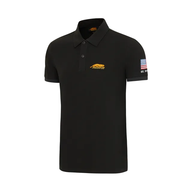 predator-black-polo-gelb-logo-baumwolle-gr-xl image 1