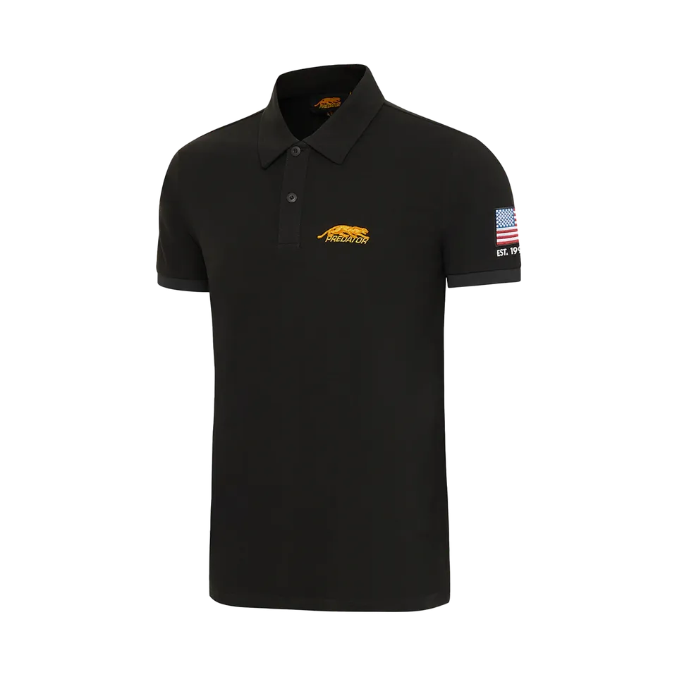 predator-black-polo-gelb-logo-baumwolle-gr-xl image 1