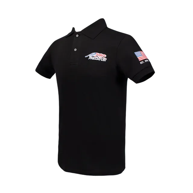 predator-usa-cat-polohemd-schwarz-aus-baumwolle image 1