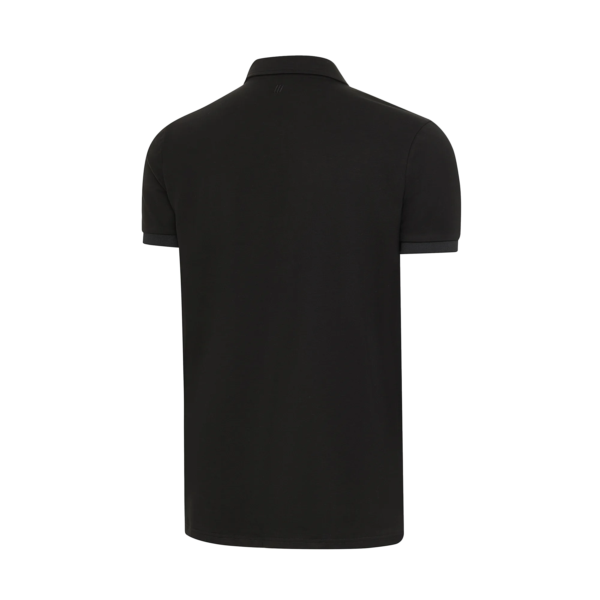 predator-one-black-cat-polohemd-schwarz-quarter-zip-baumwolle image 2