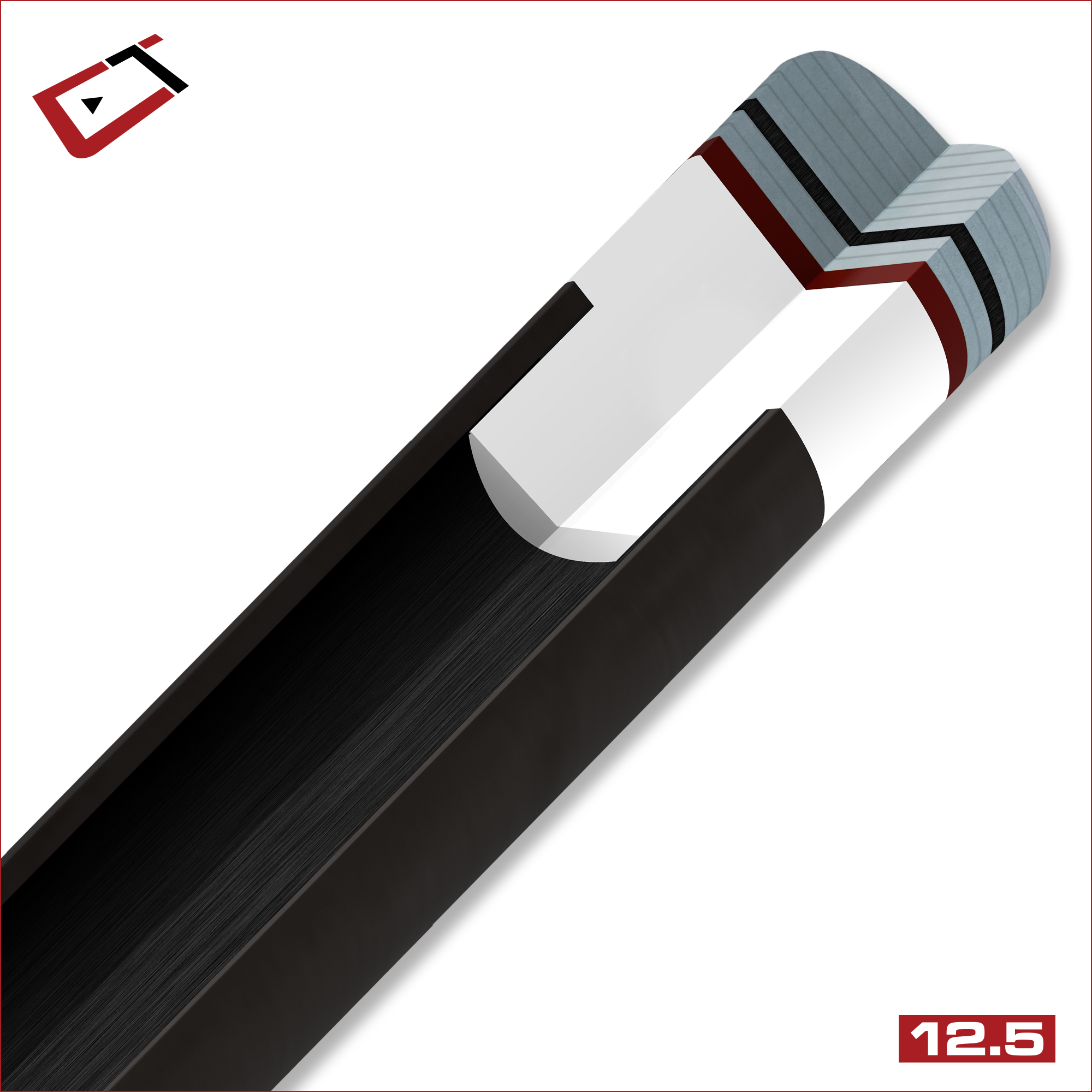 cuetec-cynergy-3-8x11-12-5mm-oberteil-carbon-low-deflection image 4