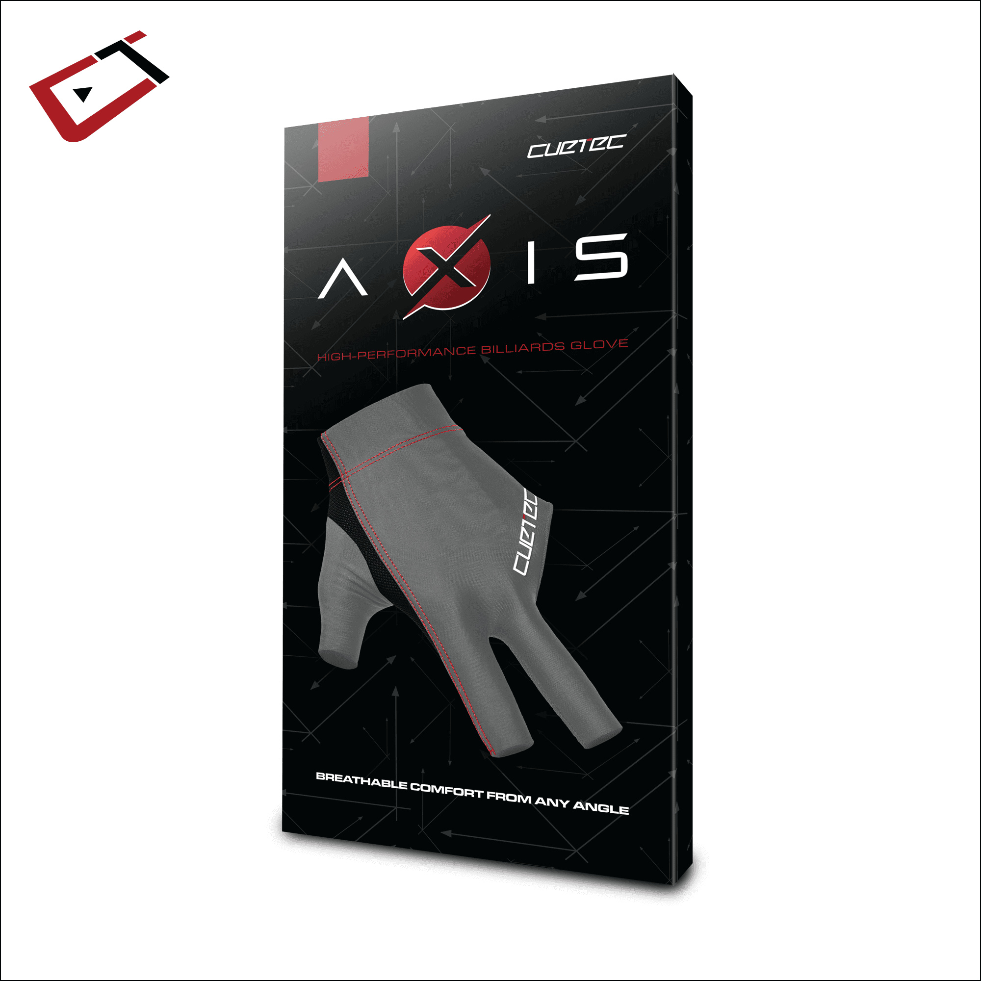 cuetec-axis-billardhandschuh-grau image 2