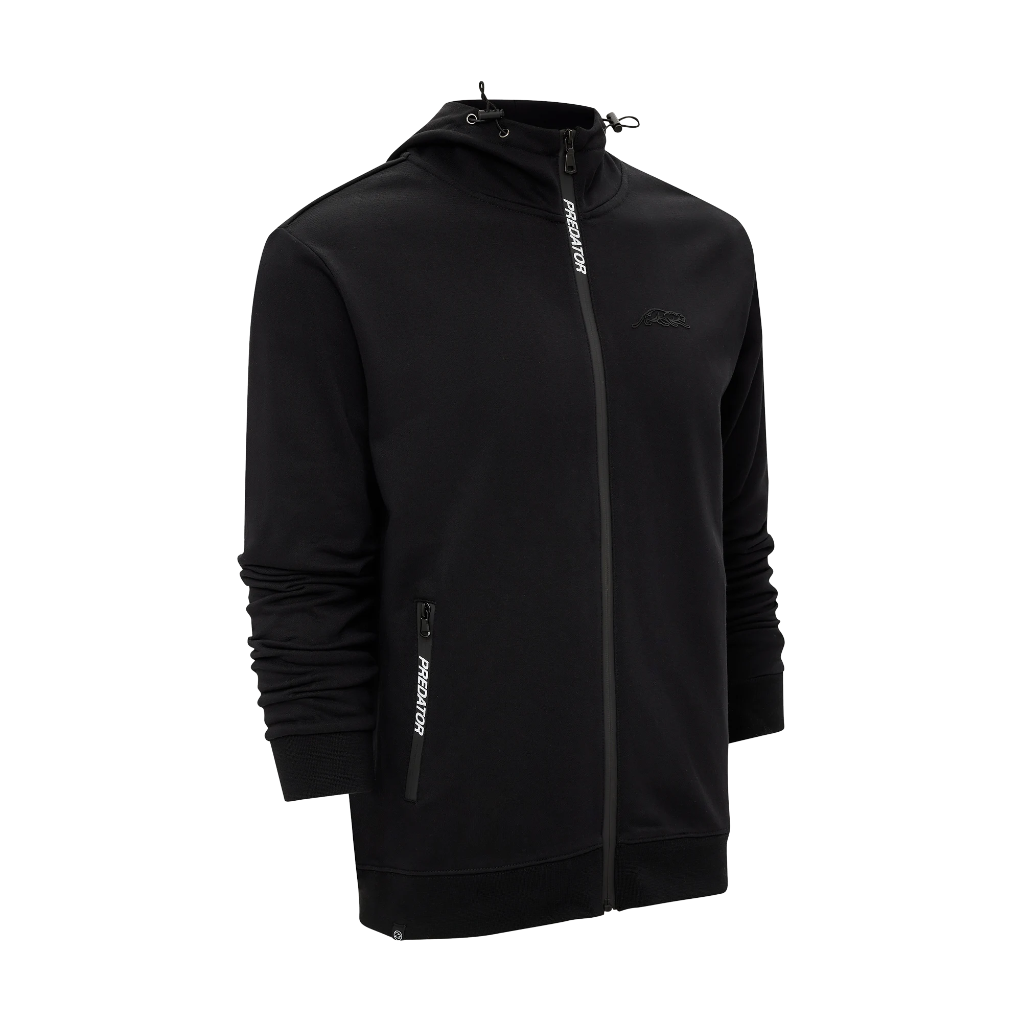 predator-zip-up-jacke-schwarz-mit-rei-verschluss image 1