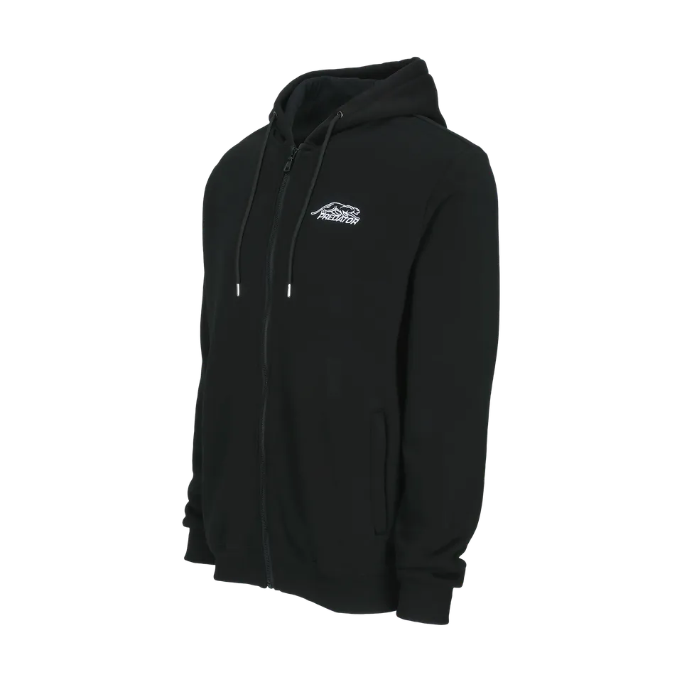 predator-one-zip-up-hoodie-kapuzenjacke-schwarz-baumwolle image 1